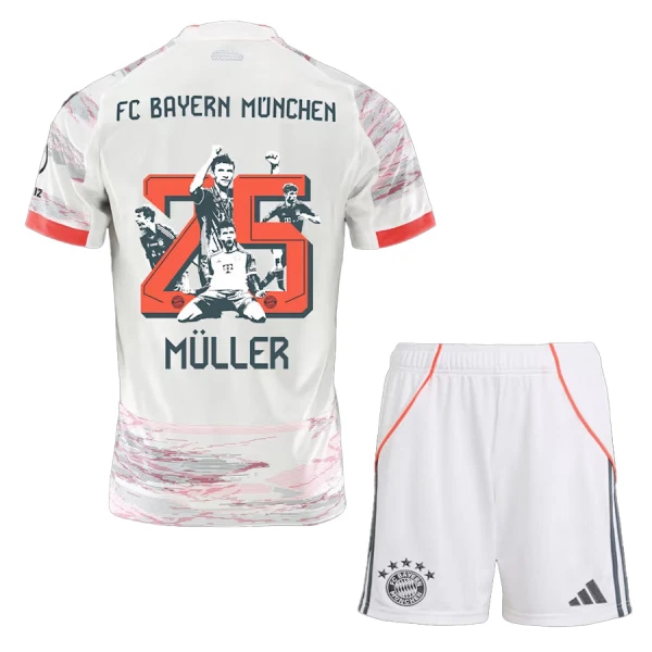FC Bayern München Thomas Müller 25 Udebanetrøje Barn 25/26 Speciel FC Bayern München Thomas Müller 25 Udebanetrøje Barn 25/26 Speciel