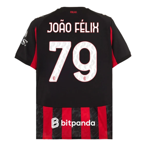 AC Milan João Félix 79 Hjemmebanetrøje 25/26 AC Milan João Félix 79 Hjemmebanetrøje 25/26