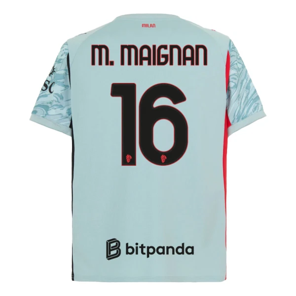 AC Milan M. Maignan 16 Målmand Trøje 25/26 Blå AC Milan M. Maignan 16 Målmand Trøje 25/26 Blå