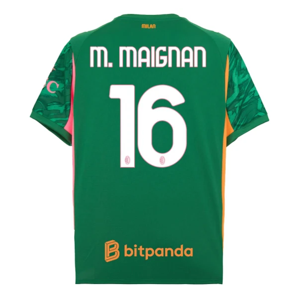 AC Milan M. Maignan 16 Målmand Trøje 25/26 Grøn AC Milan M. Maignan 16 Målmand Trøje 25/26 Grøn
