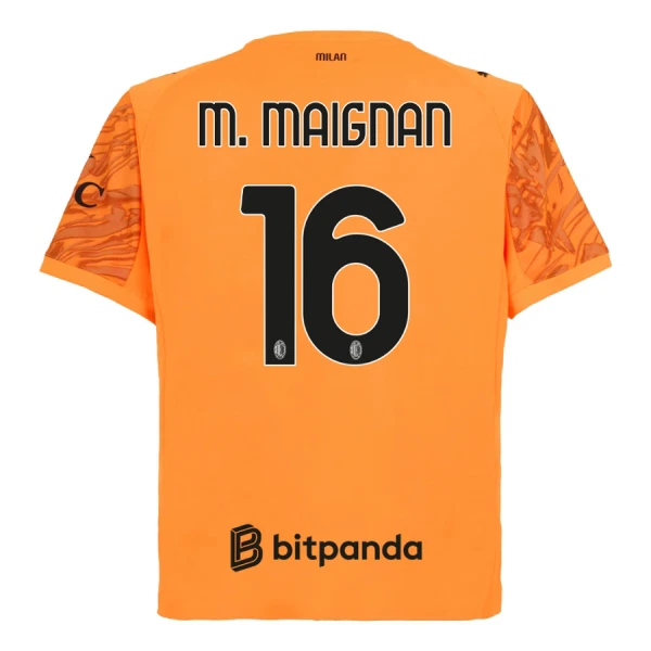AC Milan M. Maignan 16 Målmand Trøje 25/26 Orange AC Milan M. Maignan 16 Målmand Trøje 25/26 Orange