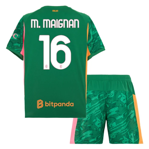 AC Milan M. Maignan 16 Målmand Trøje Barn 25/26 Grøn AC Milan M. Maignan 16 Målmand Trøje Barn 25/26 Grøn