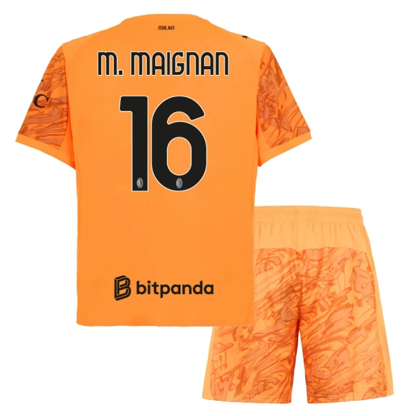 AC Milan M. Maignan 16 Målmand Trøje Barn 25/26 Orange AC Milan M. Maignan 16 Målmand Trøje Barn 25/26 Orange
