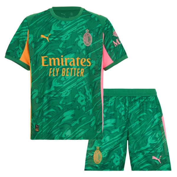 AC Milan Målmand Trøje Barn 25/26 Grøn AC Milan Målmand Trøje Barn 25/26 Grøn