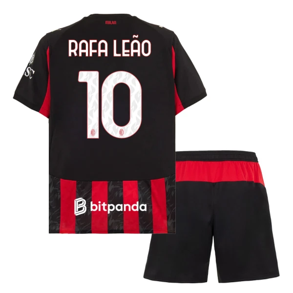 AC Milan Rafael Leão 10 Hjemmebanetrøje Barn 25/26 AC Milan Rafael Leão 10 Hjemmebanetrøje Barn 25/26