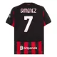 AC Milan Santiago Gimenez 7 Hjemmebanetrøje 25/26 AC Milan Santiago Gimenez 7 Hjemmebanetrøje 25/26