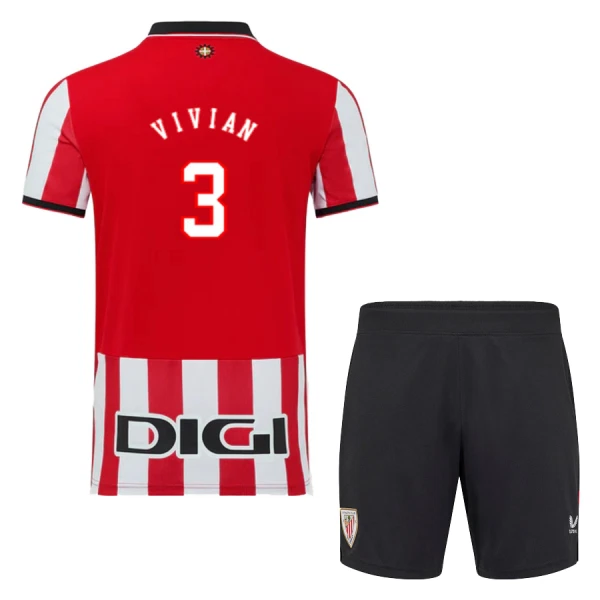 Athletic Bilbao Vivian 3 Hjemmebanetrøje Barn 25/26 Athletic Bilbao Vivian 3 Hjemmebanetrøje Barn 25/26