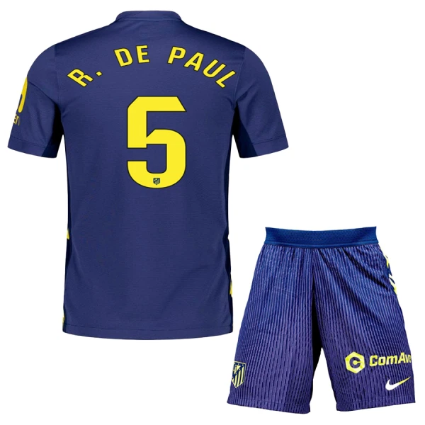 Atlético Madrid Rodrigo de Paul 5 Udebanetrøje Barn 25/26 Atlético Madrid Rodrigo de Paul 5 Udebanetrøje Barn 25/26