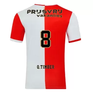 Feyenoord Rotterdam Q. Timber 8 Hjemmebanetrøje 25/26
