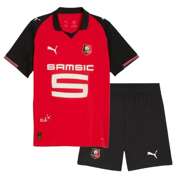 Stade Rennais Hjemmebanetrøje Barn 25/26 Stade Rennais Hjemmebanetrøje Barn 25/26