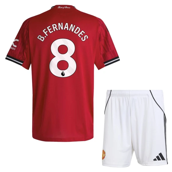 Manchester United Bruno Fernandes 8 Hjemmebanetrøje Barn 25/26 Manchester United Bruno Fernandes 8 Hjemmebanetrøje Barn 25/26