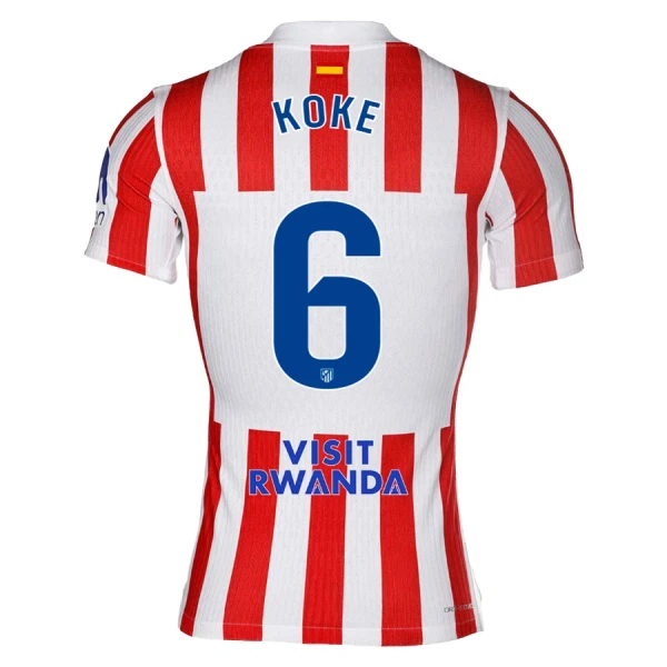Atlético Madrid Koke 6 Hjemmebanetrøje 25/26 Atlético Madrid Koke 6 Hjemmebanetrøje 25/26
