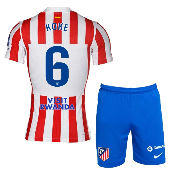 Atlético Madrid Koke 6 Hjemmebanetrøje Barn 25/26 Atlético Madrid Koke 6 Hjemmebanetrøje Barn 25/26