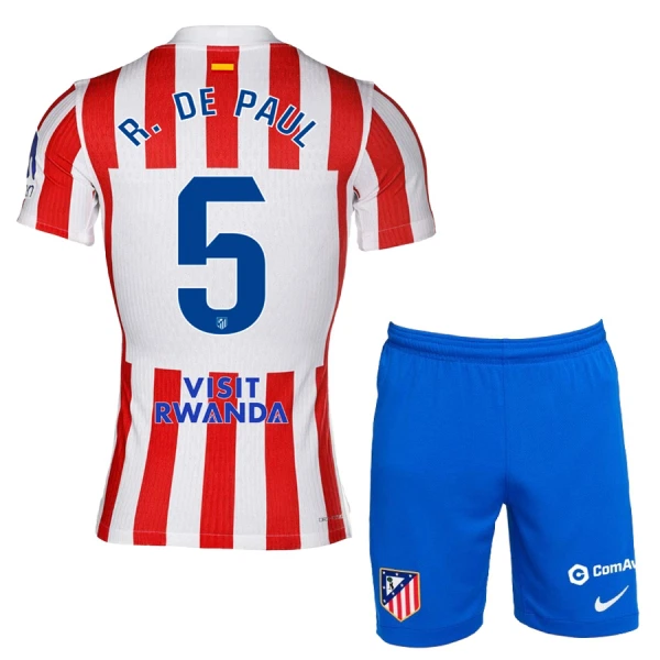 Atlético Madrid Rodrigo de Paul 5 Hjemmebanetrøje Barn 25/26 Atlético Madrid Rodrigo de Paul 5 Hjemmebanetrøje Barn 25/26