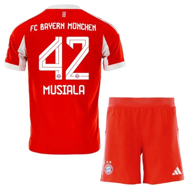FC Bayern München Jamal Musiala 42 Hjemmebanetrøje Barn 25/26 FC Bayern München Jamal Musiala 42 Hjemmebanetrøje Barn 25/26