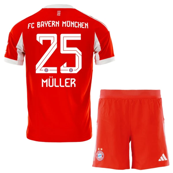 FC Bayern München Thomas Müller 25 Hjemmebanetrøje Barn 25/26 FC Bayern München Thomas Müller 25 Hjemmebanetrøje Barn 25/26