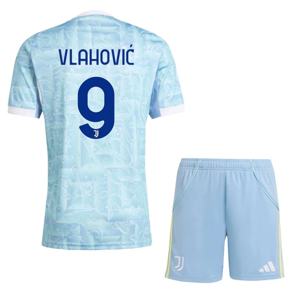 Juventus Vlahovic 9 Udebanetrøje Barn 25/26 Juventus Vlahovic 9 Udebanetrøje Barn 25/26