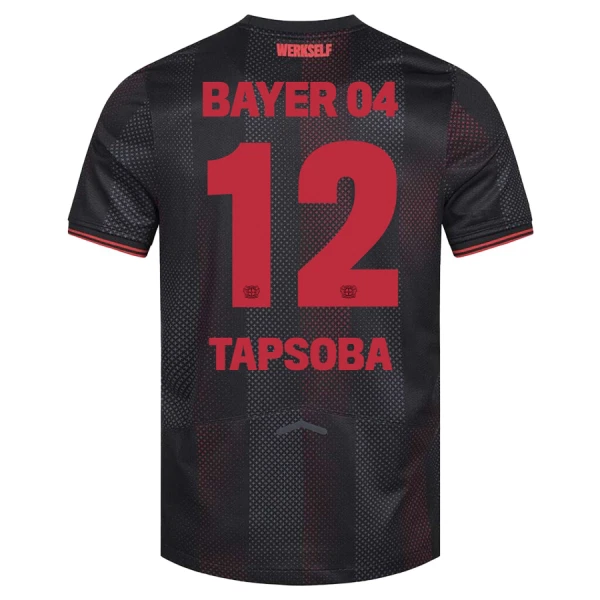 Bayer 04 Leverkusen Edmond Tapsoba 12 Hjemmebanetrøje 25/26 Bayer 04 Leverkusen Edmond Tapsoba 12 Hjemmebanetrøje 25/26