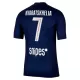 Paris Saint-Germain Kvaratskhelia 7 Hjemmebanetrøje 25/26