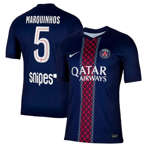 Paris Saint-Germain Marquinhos 5 Hjemmebanetrøje 25/26 Paris Saint-Germain Marquinhos 5 Hjemmebanetrøje 25/26