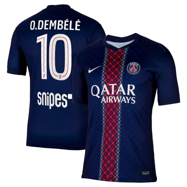 Paris Saint-Germain Ousmane Dembélé 10 Hjemmebanetrøje 25/26 Paris Saint-Germain Ousmane Dembélé 10 Hjemmebanetrøje 25/26
