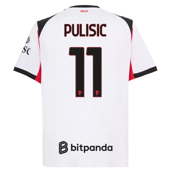 AC Milan Christian Pulišić 11 Udebanetrøje 25/26 AC Milan Christian Pulišić 11 Udebanetrøje 25/26