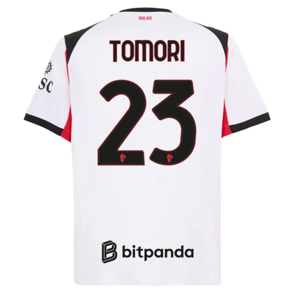 AC Milan Fikayo Tomori 23 Udebanetrøje 25/26 AC Milan Fikayo Tomori 23 Udebanetrøje 25/26