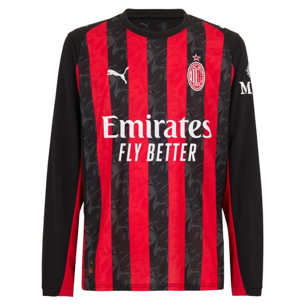 AC Milan Hjemmebanetrøje 25/26 Langærmet AC Milan Hjemmebanetrøje 25/26 Langærmet