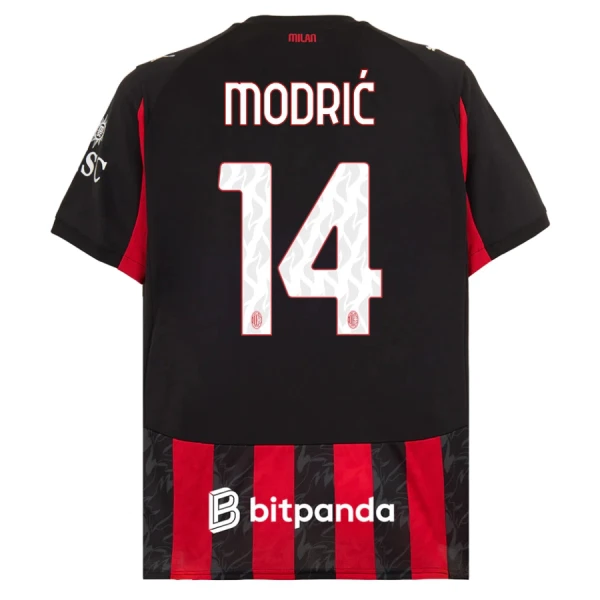AC Milan Luka Modric 14 Hjemmebanetrøje 25/26 AC Milan Luka Modric 14 Hjemmebanetrøje 25/26