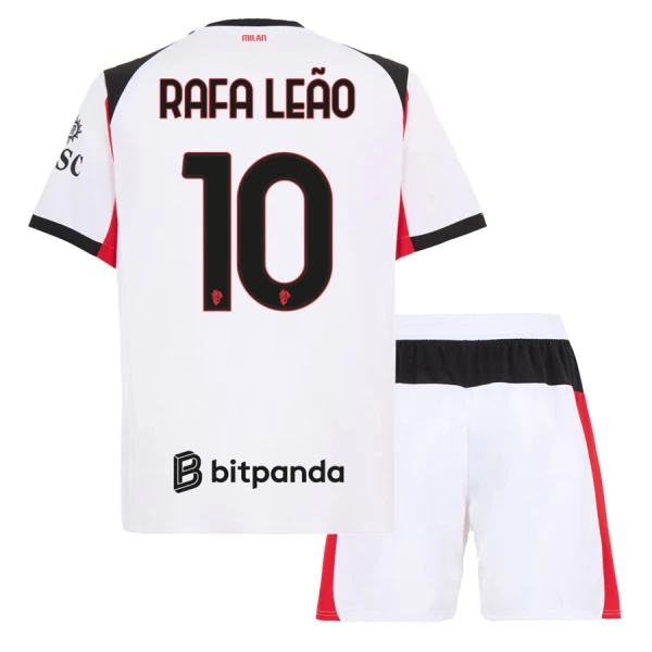 AC Milan Rafael Leão 10 Udebanetrøje Barn 25/26 AC Milan Rafael Leão 10 Udebanetrøje Barn 25/26