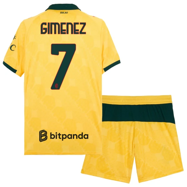 AC Milan Santiago Gimenez 7 3. trøje Barn 25/26 AC Milan Santiago Gimenez 7 3. trøje Barn 25/26
