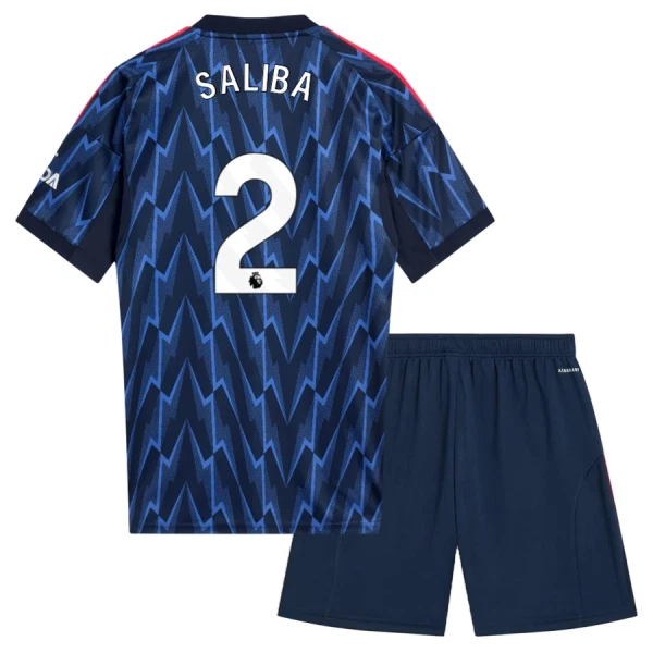 Arsenal Saliba 2 Udebanetrøje Barn 25/26 Arsenal Saliba 2 Udebanetrøje Barn 25/26