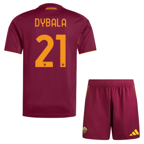 AS Roma Paulo Dybala 21 Hjemmebanetrøje Barn 25/26