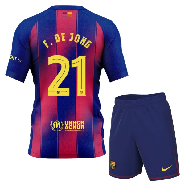 FC Barcelona Frenkie de Jong 21 Hjemmebanetrøje Barn 25/26 FC Barcelona Frenkie de Jong 21 Hjemmebanetrøje Barn 25/26
