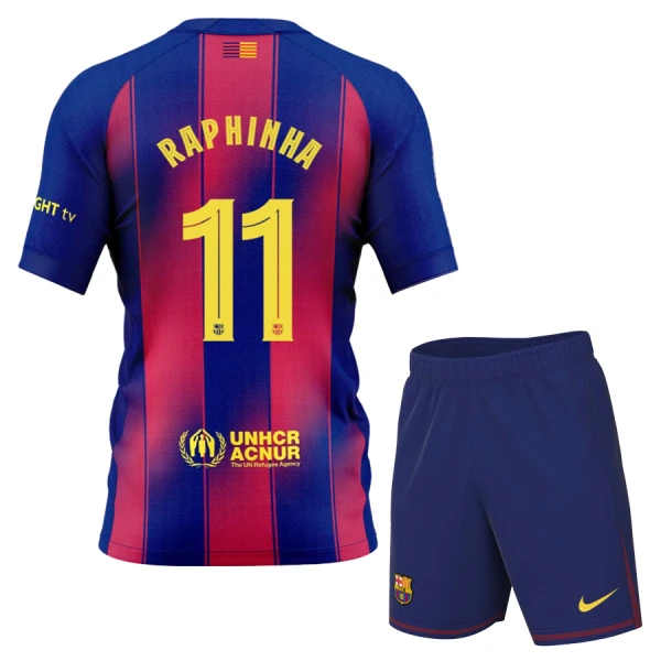 FC Barcelona Raphinha 11 Hjemmebanetrøje Barn 25/26 FC Barcelona Raphinha 11 Hjemmebanetrøje Barn 25/26