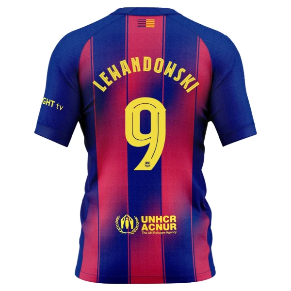 FC Barcelona Robert Lewandowski 9 Hjemmebanetrøje 25/26 FC Barcelona Robert Lewandowski 9 Hjemmebanetrøje 25/26