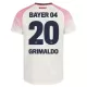 Bayer 04 Leverkusen Alejandro Grimaldo 20 Udebanetrøje 25/26 Bayer 04 Leverkusen Alejandro Grimaldo 20 Udebanetrøje 25/26
