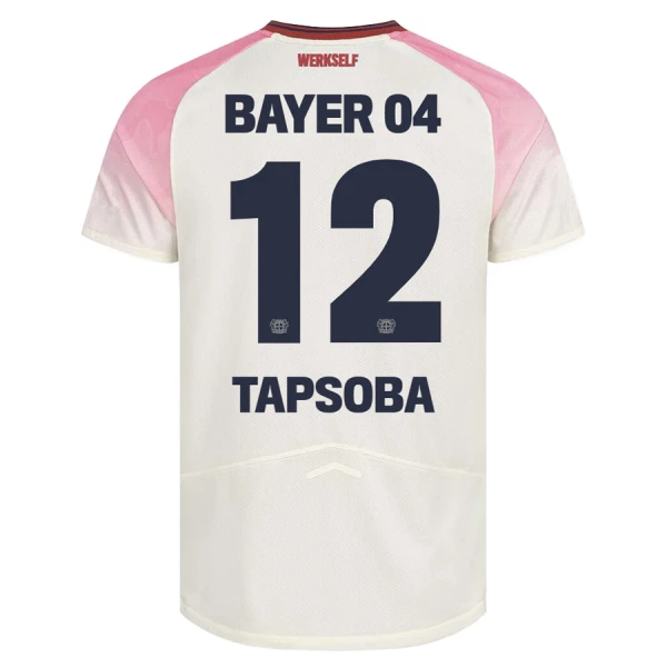 Bayer 04 Leverkusen Edmond Tapsoba 12 Udebanetrøje 25/26 Bayer 04 Leverkusen Edmond Tapsoba 12 Udebanetrøje 25/26