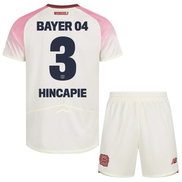 Bayer 04 Leverkusen Piero Hincapie 3 Udebanetrøje Barn 25/26 Bayer 04 Leverkusen Piero Hincapie 3 Udebanetrøje Barn 25/26