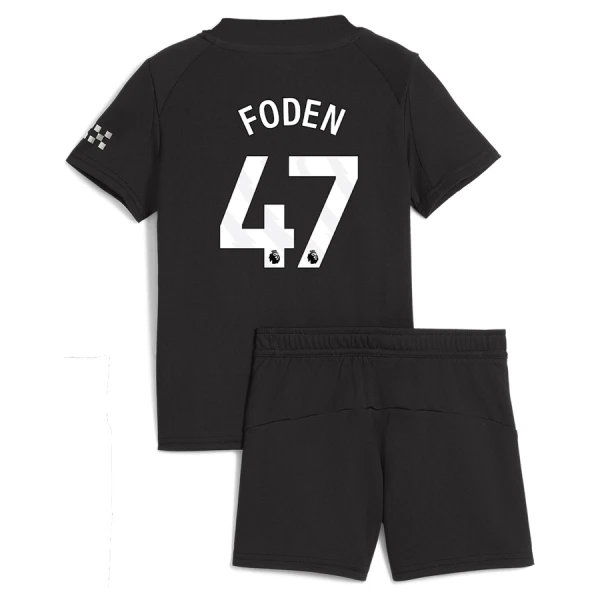 Manchester City Phil Foden 47 Udebanetrøje Barn 25/26 Manchester City Phil Foden 47 Udebanetrøje Barn 25/26
