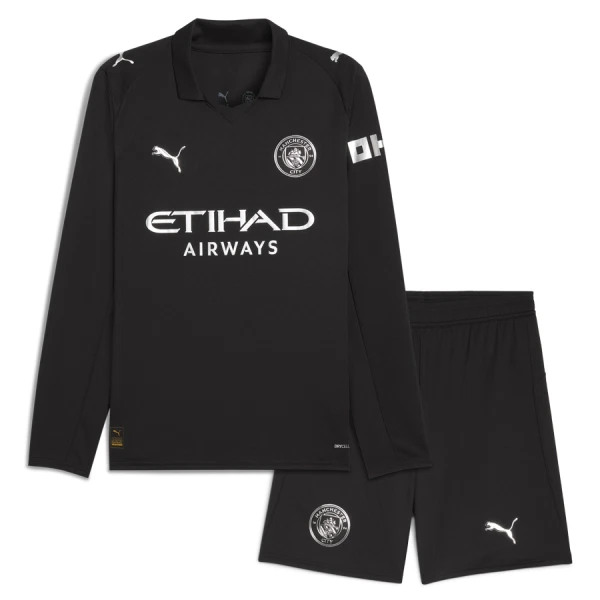 Manchester City Udebanetrøje Barn 25/26 Langærmet Manchester City Udebanetrøje Barn 25/26 Langærmet