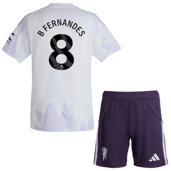 Manchester United Bruno Fernandes 8 Udebanetrøje Barn 25/26 Manchester United Bruno Fernandes 8 Udebanetrøje Barn 25/26