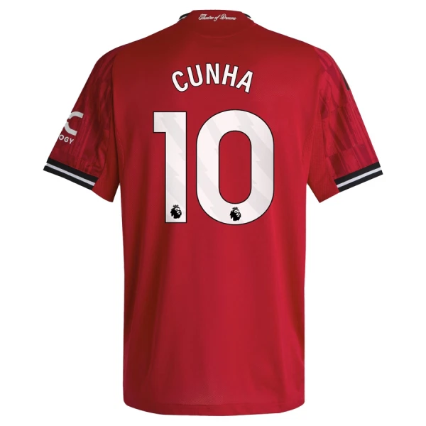 Manchester United Cunha 10 Hjemmebanetrøje 25/26 Manchester United Cunha 10 Hjemmebanetrøje 25/26
