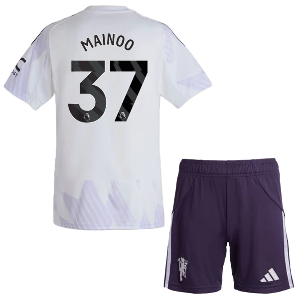 Manchester United Mainoo 37 Udebanetrøje Barn 25/26 Manchester United Mainoo 37 Udebanetrøje Barn 25/26