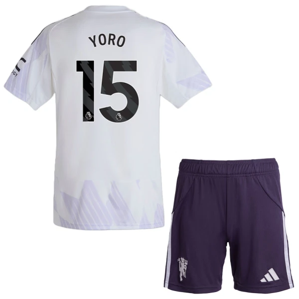 Manchester United Yoro 15 Udebanetrøje Barn 25/26 Manchester United Yoro 15 Udebanetrøje Barn 25/26