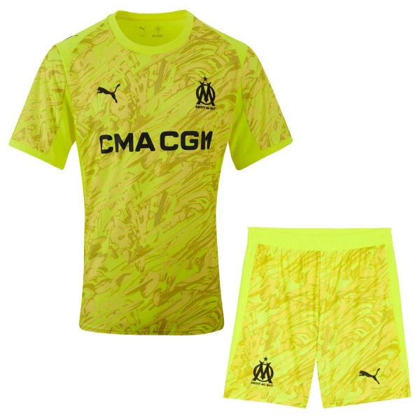 Olympique Marseille Målmand Trøje Barn 25/26 Gul Olympique Marseille Målmand Trøje Barn 25/26 Gul