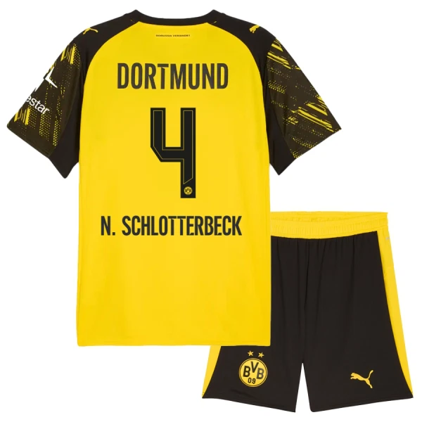 Borussia Dortmund N. Schlotterbeck 4 Hjemmebanetrøje Barn 25/26