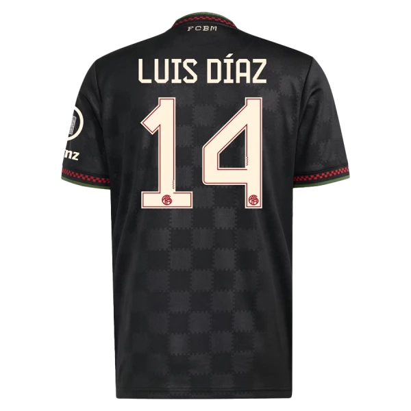FC Bayern München Luis Díaz 14 3. trøje 25/26 FC Bayern München Luis Díaz 14 3. trøje 25/26