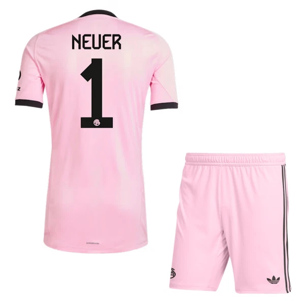 FC Bayern München Manuel Neuer 1 Målmand Trøje Barn 25/26 Lyserød