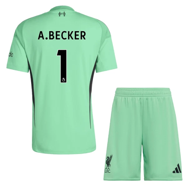 Liverpool Alisson Becker 1 Målmand Trøje Barn 25/26 Grøn